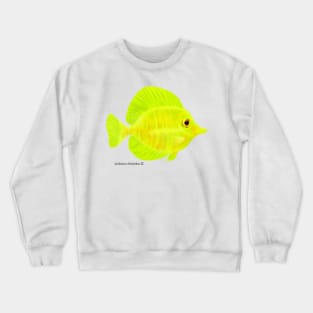 Yellow Tang Fish Crewneck Sweatshirt